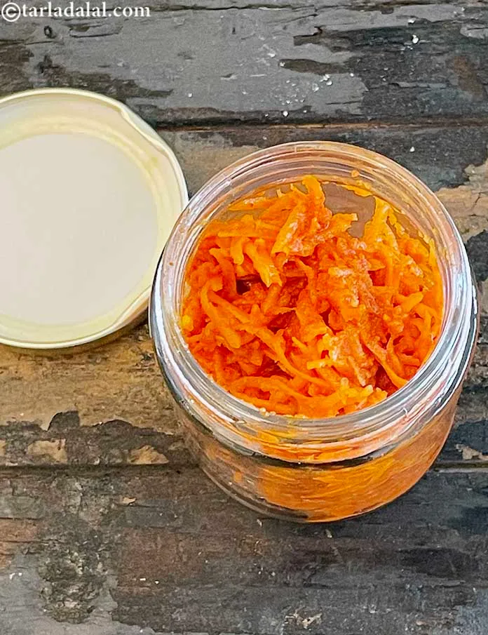 स्टेप 21 – <strong>गाजर लहसुन की चटनी</strong> को | <strong>स्वस्थ गाजर लहसुन की …