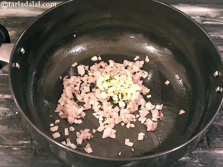 Step 5 – Add the garlic.