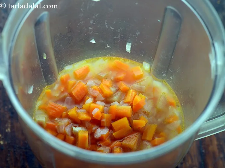 Step 17 – Transfer the mixture into a mixer jar.