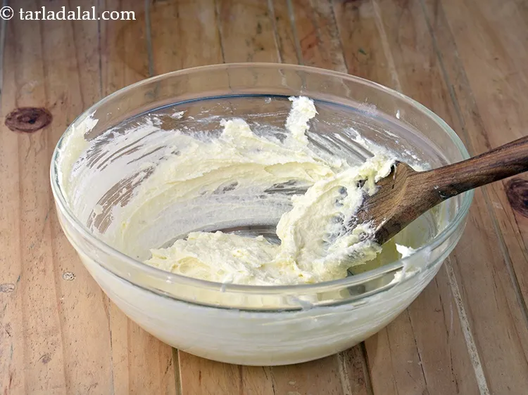 Step 27 – Mix well using a wooden spoon. Cream it till smooth. There should be no lumps.&nbsp;