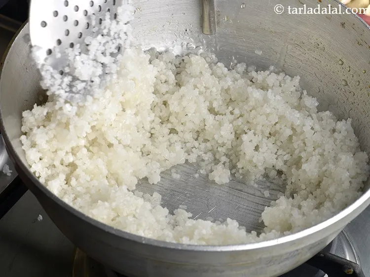 Step 6 – Keep stirring it continuously with a <u>perforated spoon</u>, for ease of stirring. The sugar will …