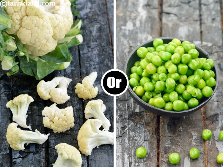 Step 16 – You can also use any other vegetable like green peas or small cauliflower florets.&nbsp;