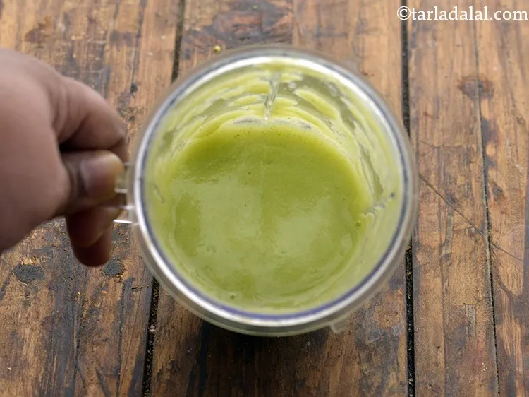 Step 21 – Blend the mixture of&nbsp;<strong>Cauliflower Broccoli Mash for Babies</strong>&nbsp;in a mixer till smooth. Ensure that no …