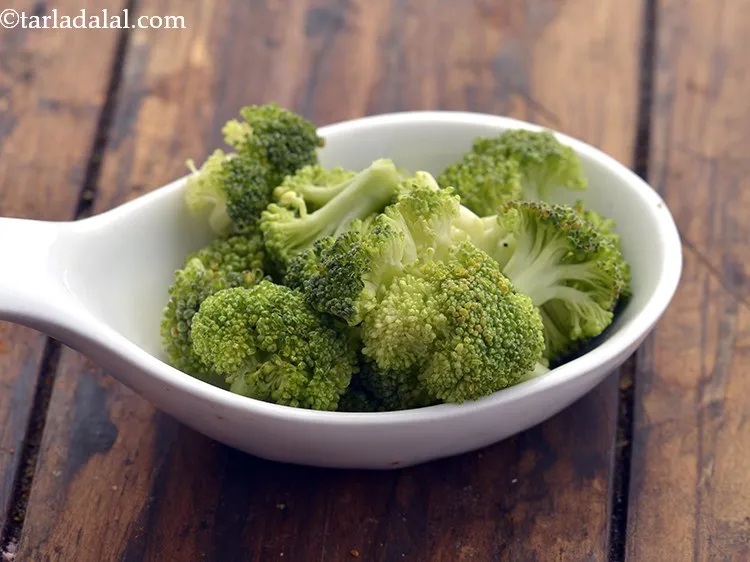 Step 14 – Separate the broccoli florets.&nbsp;
