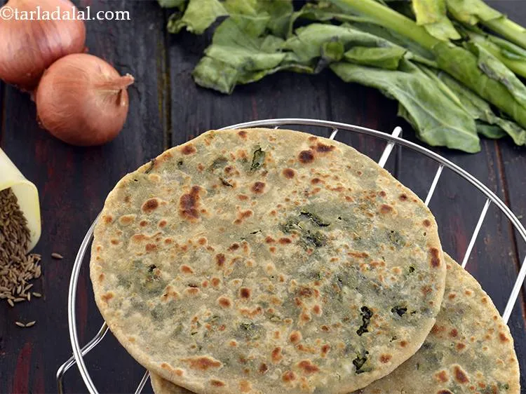 स्टेप 18 – <strong>फूलगोभी के पत्ते के पराठे की रेसिपी&nbsp;|&nbsp;हेल्दी फूलगोभी के पत्ते …