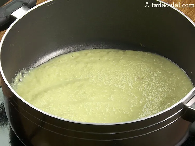 Step 15 – Transfer the mixture into the same non-stick pan.