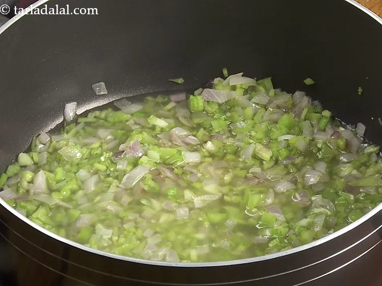 Step 10 – Add 1&frac12; cups of water. The liquid should be just enough to cover the veggies. …