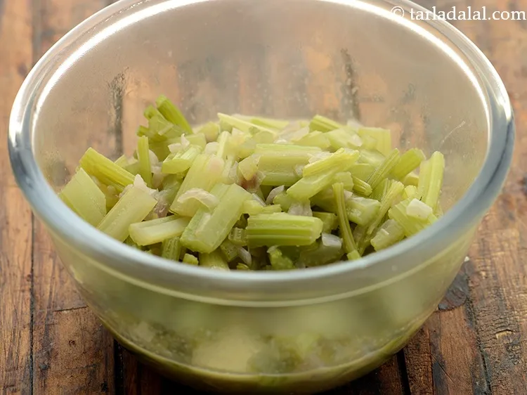 Step 12 – Transfer the mixture into a bowl and allow it to cool completely.