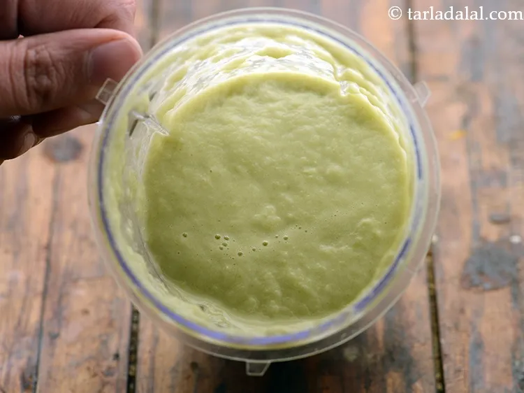 Step 14 – The mixture will look like this after blended.&nbsp;