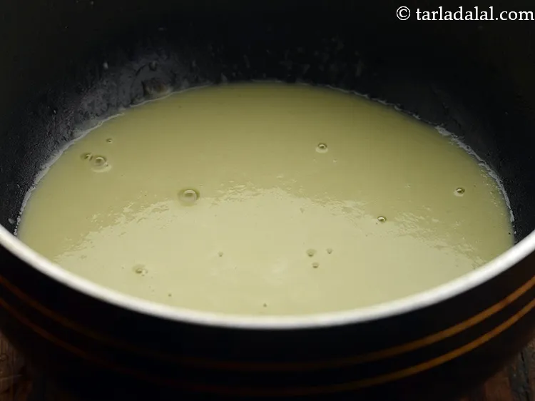 Step 16 – Transfer the&nbsp;<strong>celery soup with dill | Indian style celery soup recipe | ajmoda suva soup …