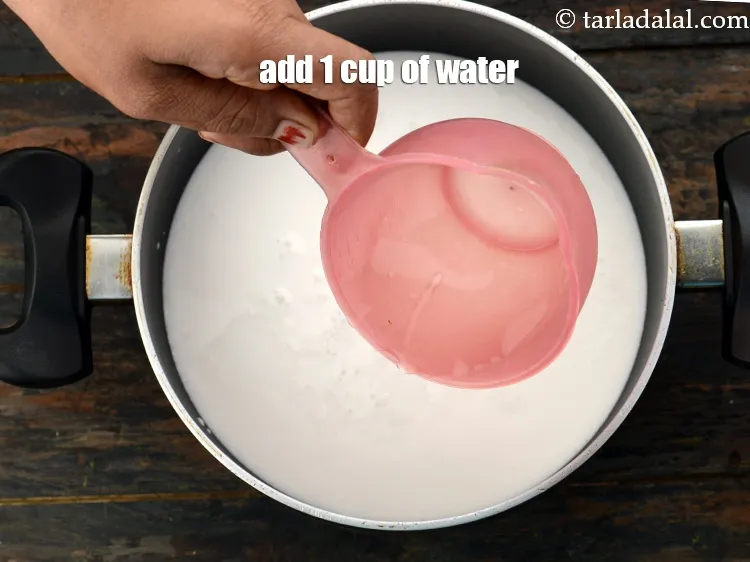 Step 16 – Add 1 cup of water.&nbsp;