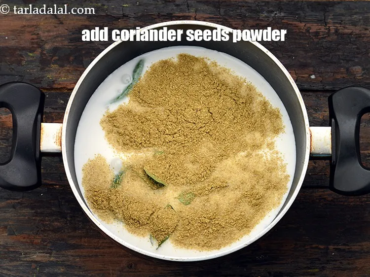 Step 21 – Add <a href="https://www.tarladalal.com/glossary-coriander-powder-dhania-powder-370i">coriander (dhania) seeds powder</a>.&nbsp;