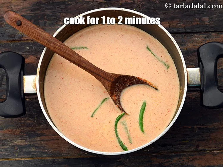 Step 24 – Cook on a slow flame for 1 to 2 minutes, while stirring continuously.