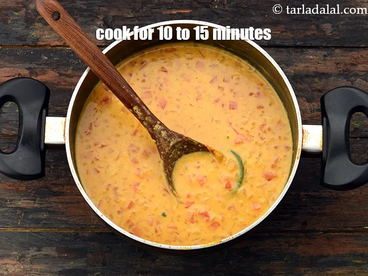 Step 31 – Cook on a medium flame for 10 to 15 minutes, while stirring occasionally.