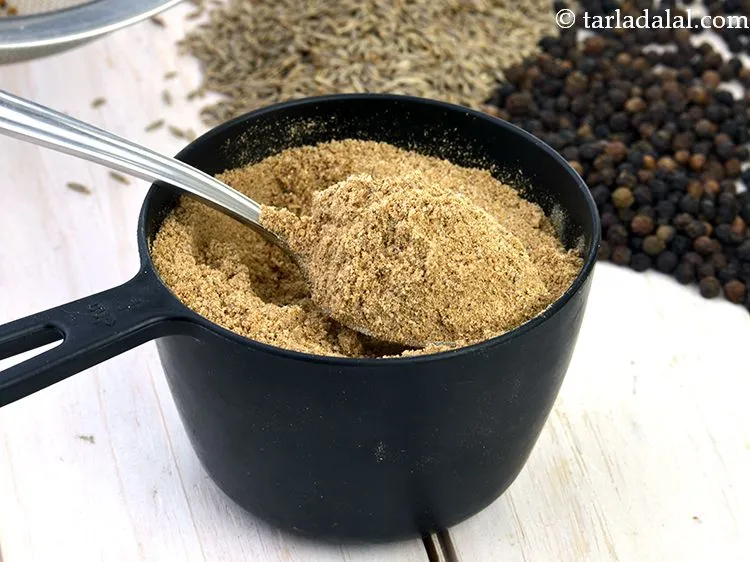 Step 33 – The <a href="https://www.tarladalal.com/chaat-masala--chaat-2788r" target="_blank"><strong>chaat masala</strong></a> and the <a href="https://www.tarladalal.com/garam-masala-163r" target="_blank"><strong>garam masala</strong></a> for the masala water …