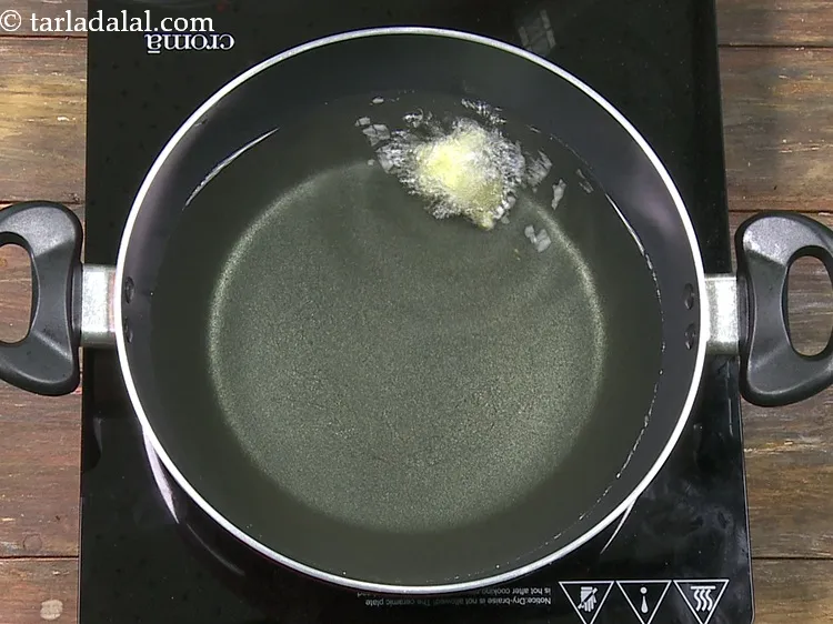 Step 5 – Once the oil is hot, always try frying one bhajiya to begin with. If it …