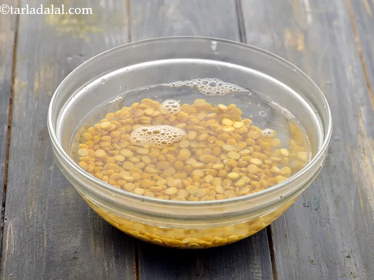 Step 14 – The chana dal has to be soaked for 20 minutes, so plan for it in …