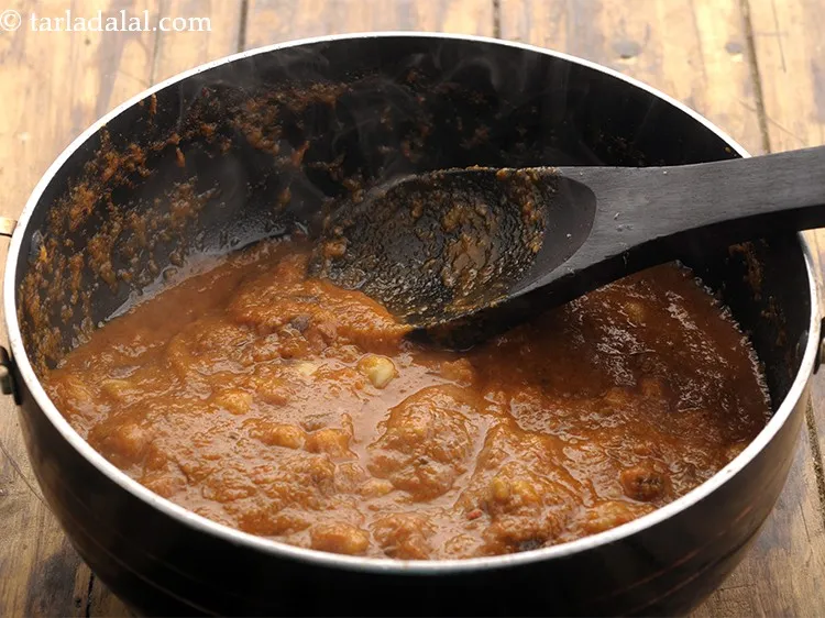 Step 25 – Cook on a medium flame for 1 to 2 minutes, while stirring occasionally.