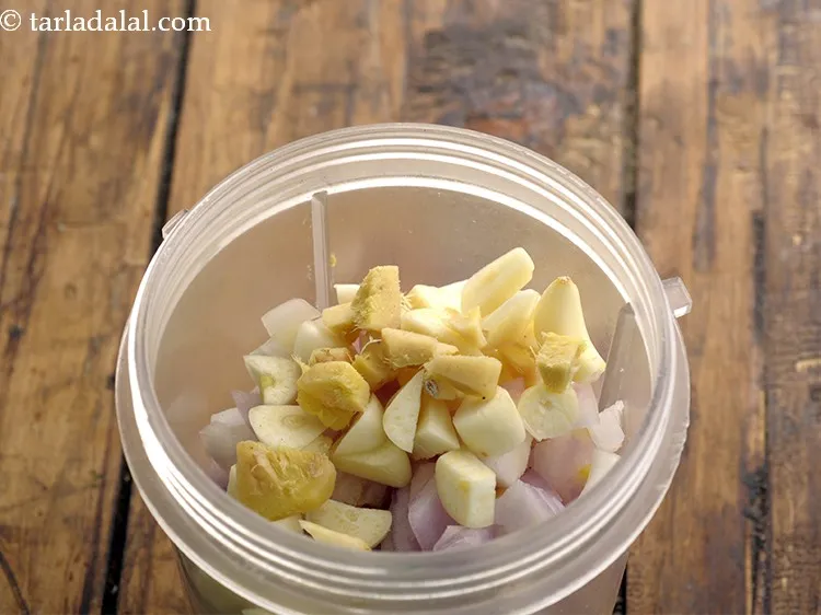 Step 4 – Add chopped ginger.