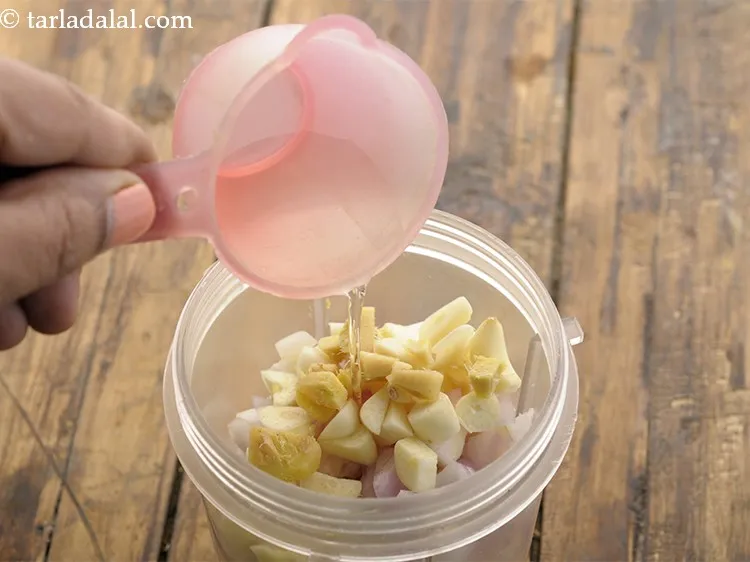 Step 5 – Gradually add 2 tbsp of water.