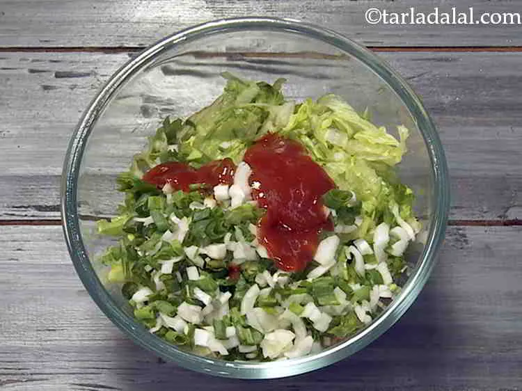 Step 12 – Add tomato ketchup. If you don?t want the mixture to be tangy but spicy then …
