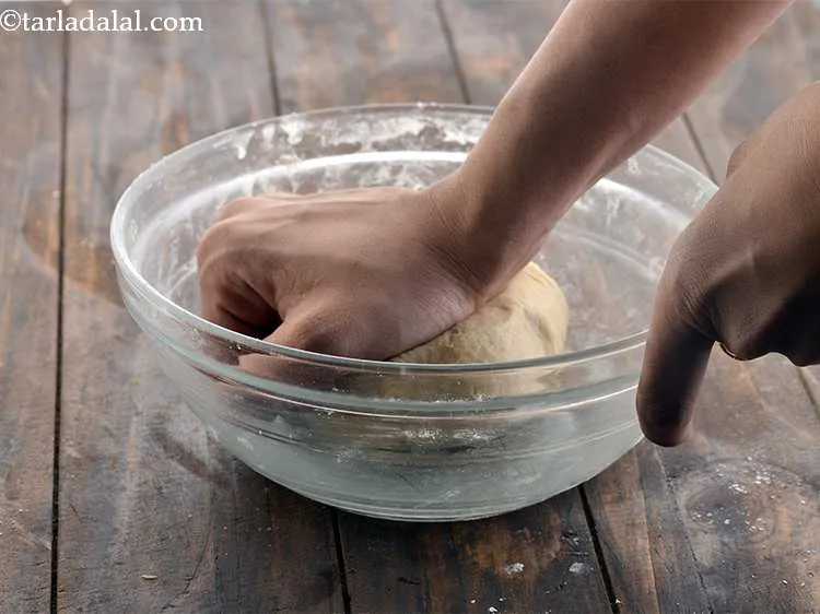 Step 12 – Make a soft dough by kneading it for at least 2 minutes.&nbsp;