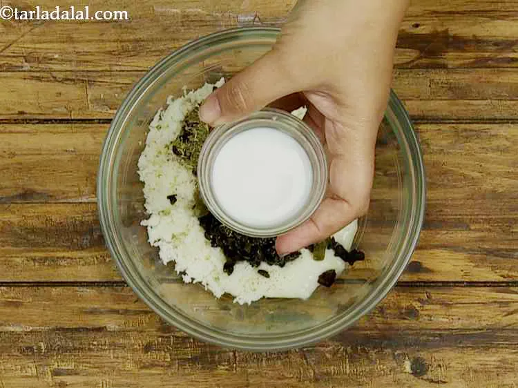 Step 6 – Finally add the milk and salt.