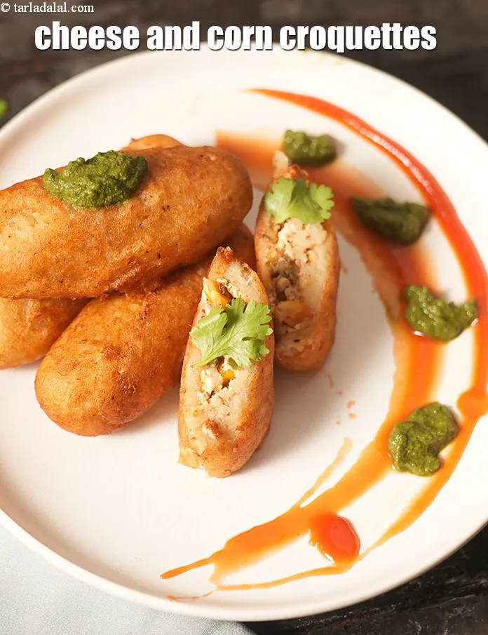 स्टेप 32 – <strong>पनीर और कॉर्न क्रोकेट्स रेसिपी&nbsp;|&nbsp;चीज़ और कॉर्न क्रोकेट्स&nbsp;|&nbsp;भारतीय पनीर भरवां …