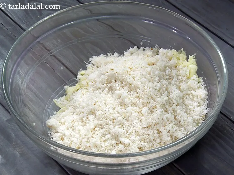 Step 2 – Add fresh bread crumbs.&nbsp;It not only absorbs excess moisture from the mixture but also helps …