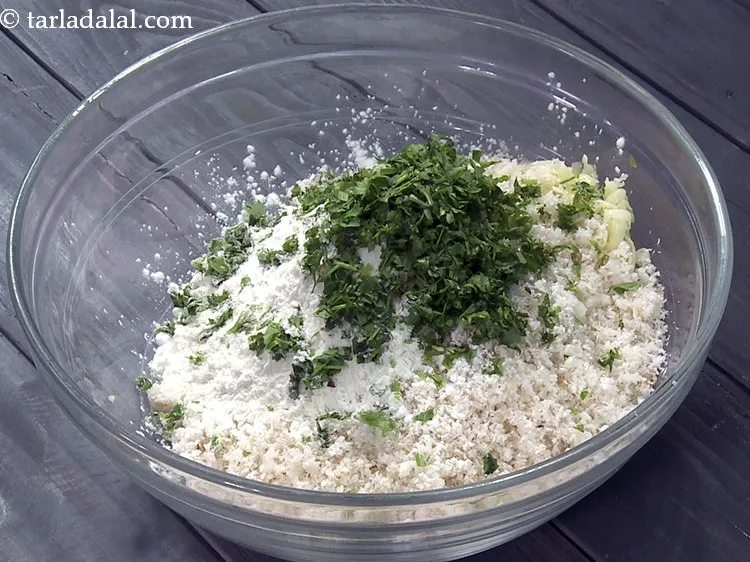 Step 6 – Add finely chopped coriander. Additionally, you can add a myriad of finely chopped vegetables like …