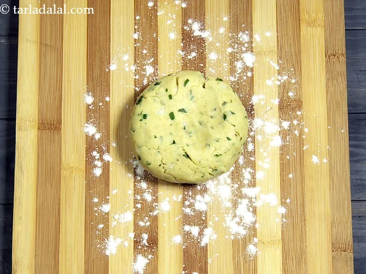 Step 26 – Place the dough on it.