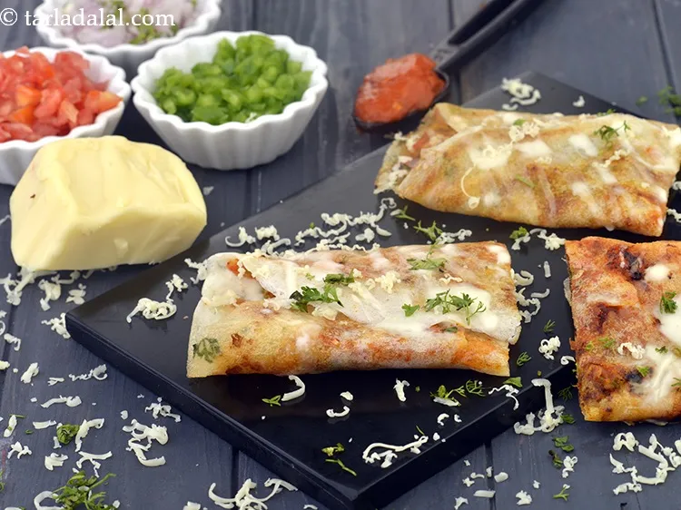 Step 56 – Serve <strong>cheese burst dosa recipe | cheese burst dosa rolls | Indian cheese dosa</strong> immediately.