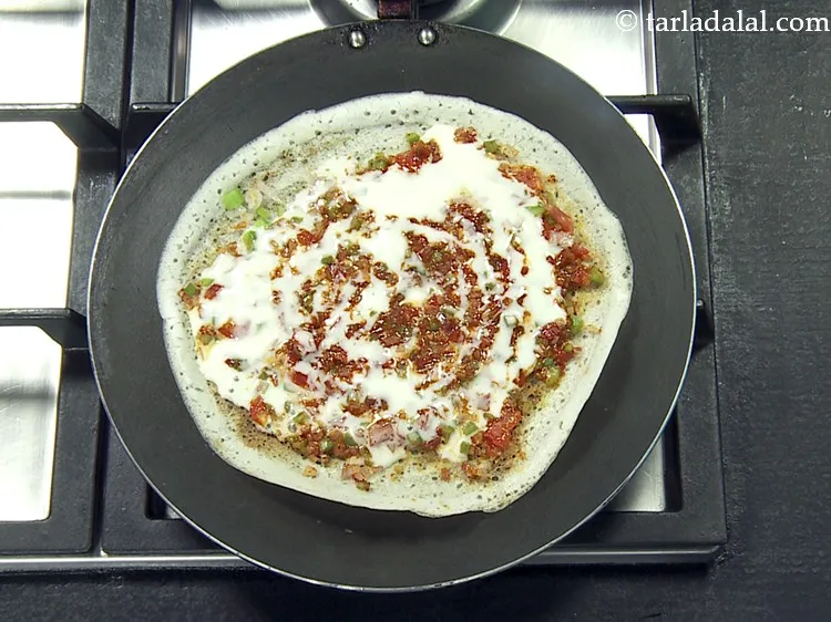 Step 51 – Put 1&frac12; tbsp of cheese spread mixture all over it.