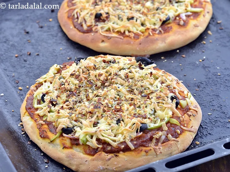 Step 38 – This is how the pizza looks after baking.