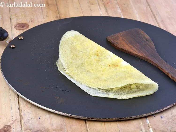 Step 12 – Fold over to make a semi-circle.