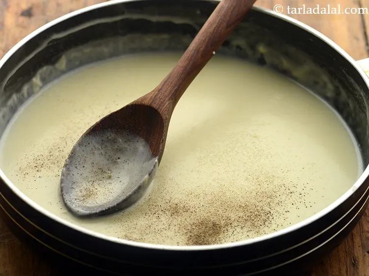 Step 11 – Add the salt and pepper.