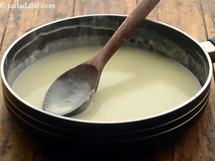 Step 10 – Mix well and cook on a slow flame for 3 minutes, while stirring continuously or …