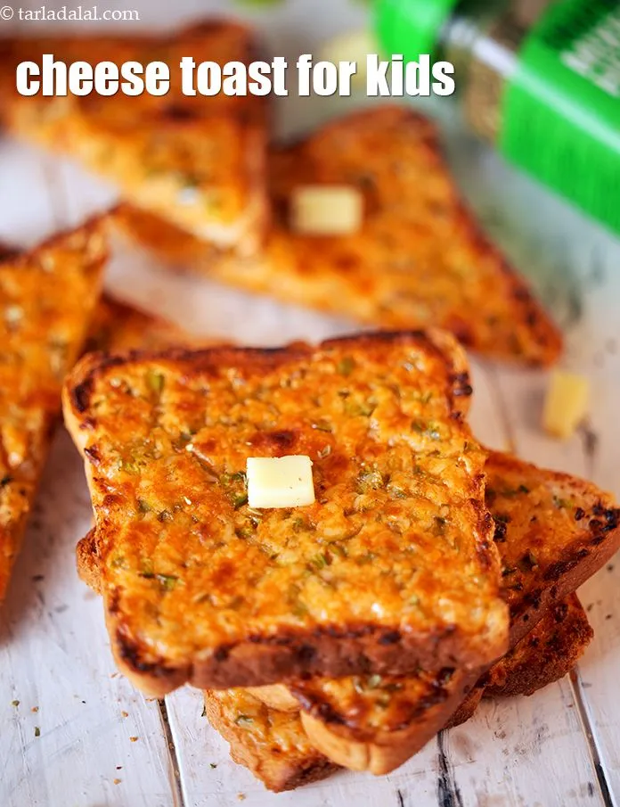 Step 14 – Serve <strong>cheese toast recipe | cheese toast for kids | baked Indian cheese toast |</strong> …