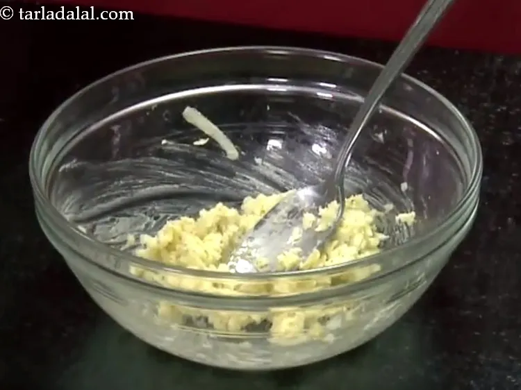 Step 12 – Mix very well. The cheese mixture is ready.<br /> &nbsp;