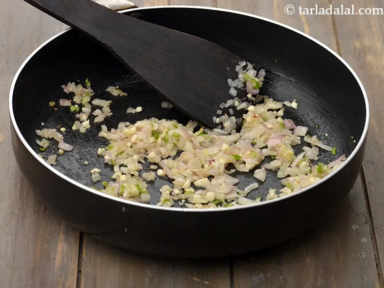 Step 9 – Saut&eacute; on a medium flame for 2 minutes.
