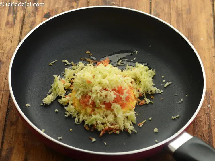 Step 11 – Add cabbage to it.