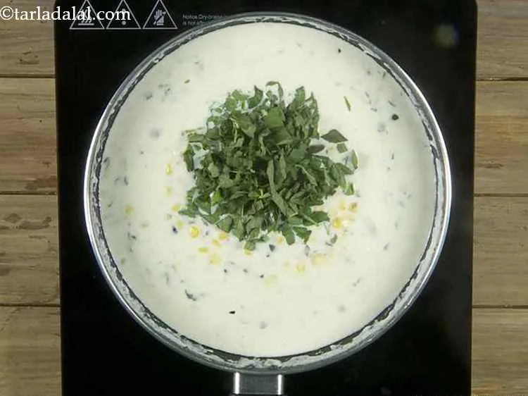 Step 9 – Add the basil. Do not chop them and keep out for a long time or …