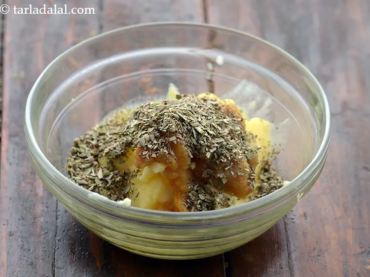 Step 4 – Add the dried oregano. You can go really wild with the flavors for this and …