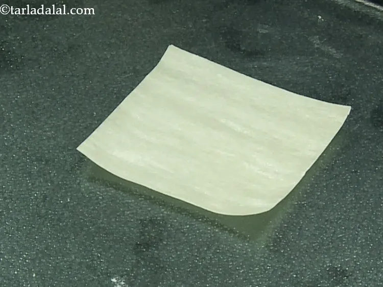 Step 16 – Place a piece of the samosa patti on a flat dry surface. Also, you can …