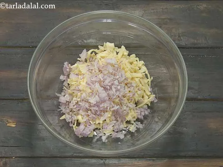 Step 4 – Add 1/4 cup of finely chopped onions to it. You can also use other crunchy …