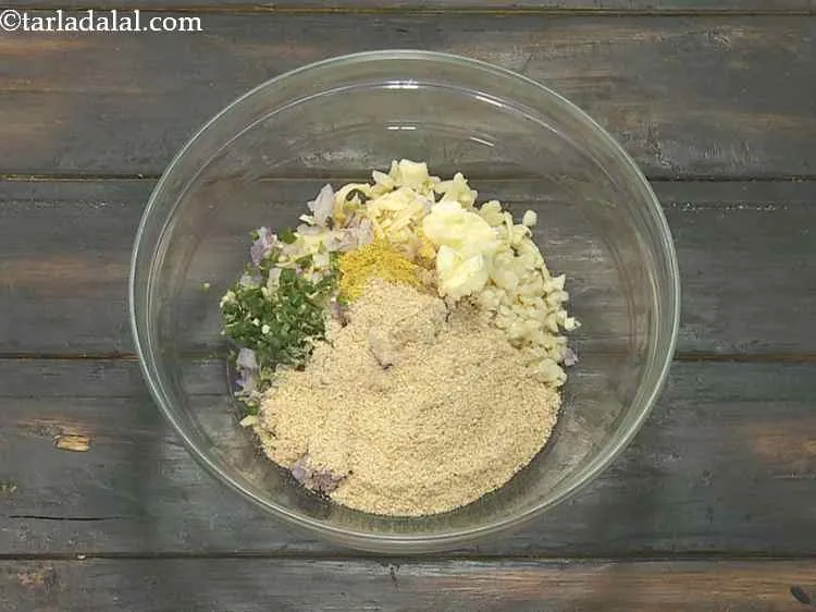 Step 9 – Add butter. It helps in binding together all the ingredients.