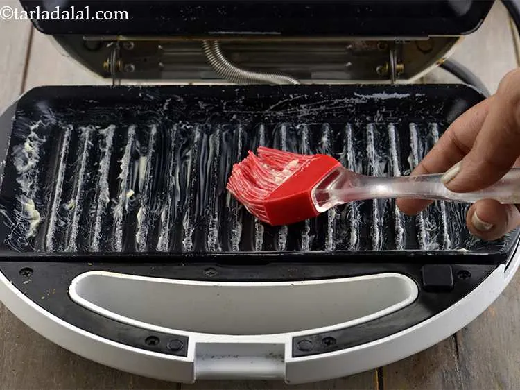 Step 21 – Grease the lower have of your sandwich griller and pre-heat it. You can make 2 …