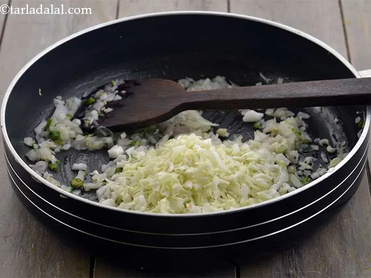 Step 6 – Now add the cabbage for the additional crunch. You can also use red cabbage for …