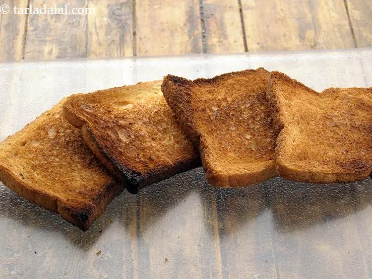 Step 7 – Take few slices of bread and toast them in a toaster.