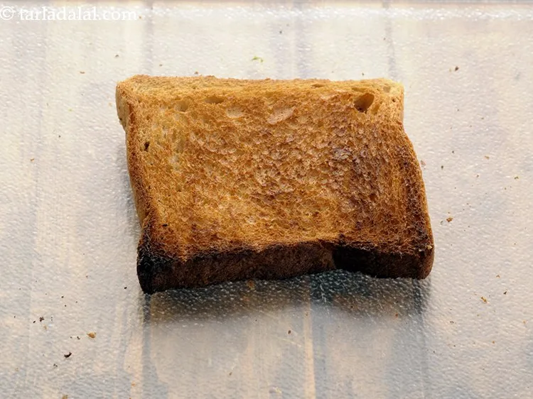 Step 8 – Once toasted, keep it on a clean and dry surface.&nbsp;